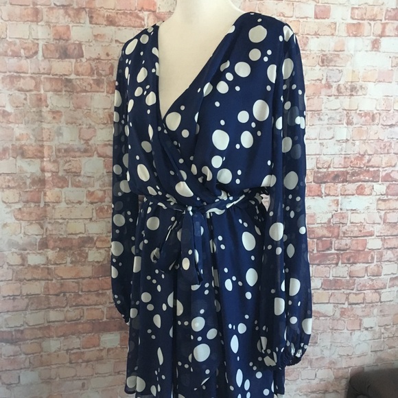 ASOS Polka Dot Wrap-Style Dress - Picture 2 of 6